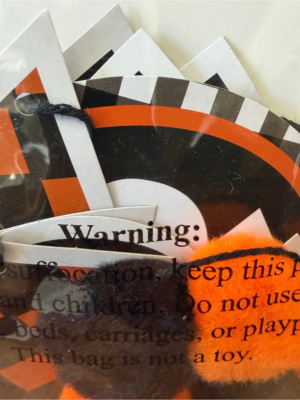 Hobby Lobby Halloween 'Trick or Treat' Banner in Black and Orange